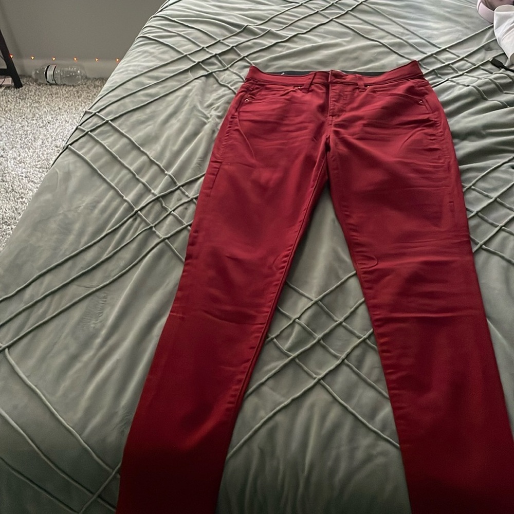 Never worn maroon jeans